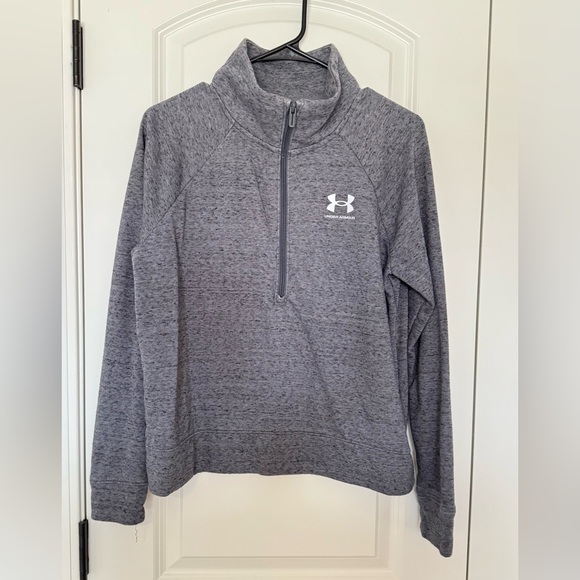 Under Armour Rival Fleece Half-Zip Long-Sleeve Pullover - Picture 1 of 3